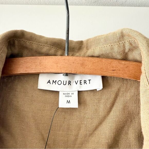NWT Amour Vert Sienna Cotton Linen Jumpsuit - M - Picture 3 of 6